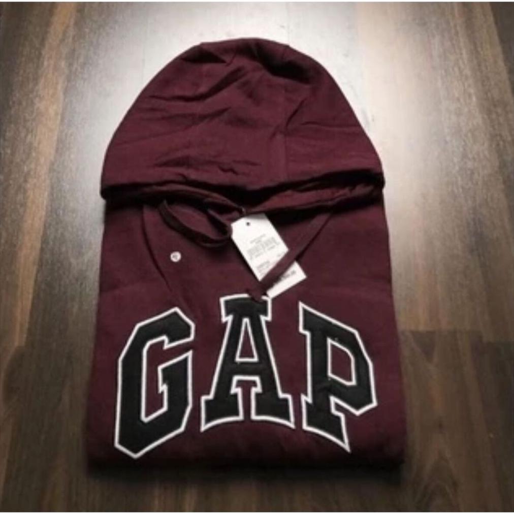 hot jaket gap - hoodie gap navy teks kuning bordir uniseks premium size m sampai xxl dewasa
