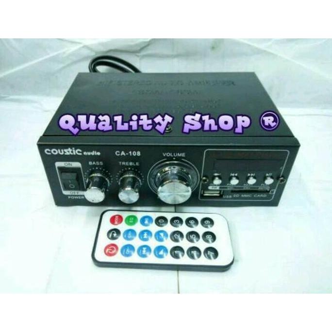 POWER AMPLIFIER COUSTIC CA-108 AC / DC 4 CHANNEL
