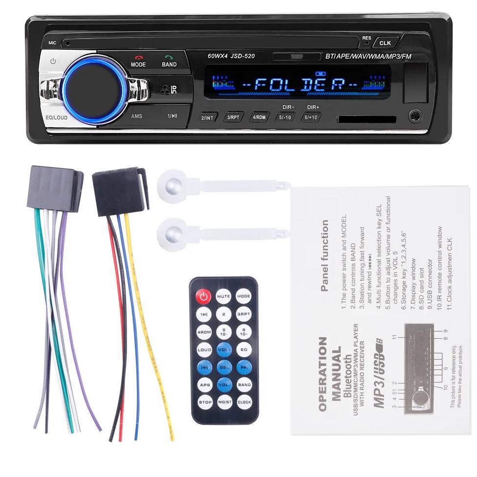 Bluetooth car tape multifunction car radio audio tape USB MP3 FM radio JSD-520