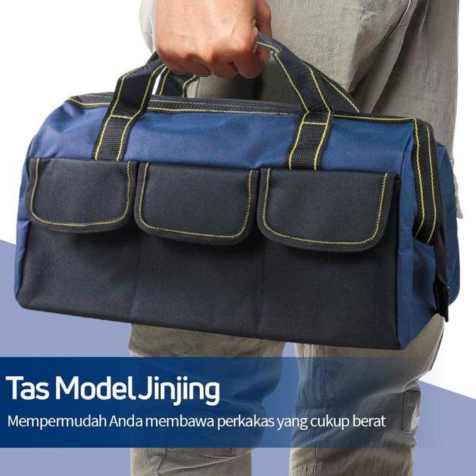 Tas Perkakas 18" Inch Jinjing Tebal Storage Tool Bag Waterproof A03403