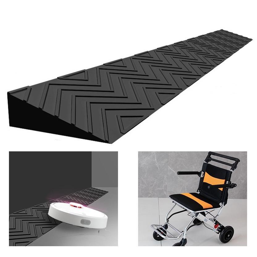 Papan Tanjakan Karet Sepeda Motor / Pijakan Motor Wheelchair Rubber Ramp Ramp Dari Curb Ramp / Tanja