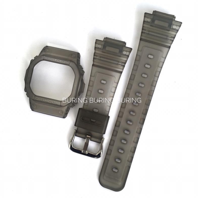 STRAP BEZEL CASIO GSHOCK DW 5600 JELLY DW 5030 GWX GRX GB 5600 SMOKE BLACK