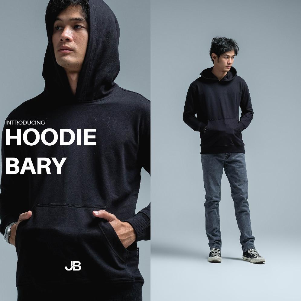 best seller jb - hoodie bary black | jaket hoodie pria