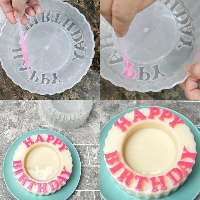 Loyang Puding - Happy Birthday Per 1 Pcs