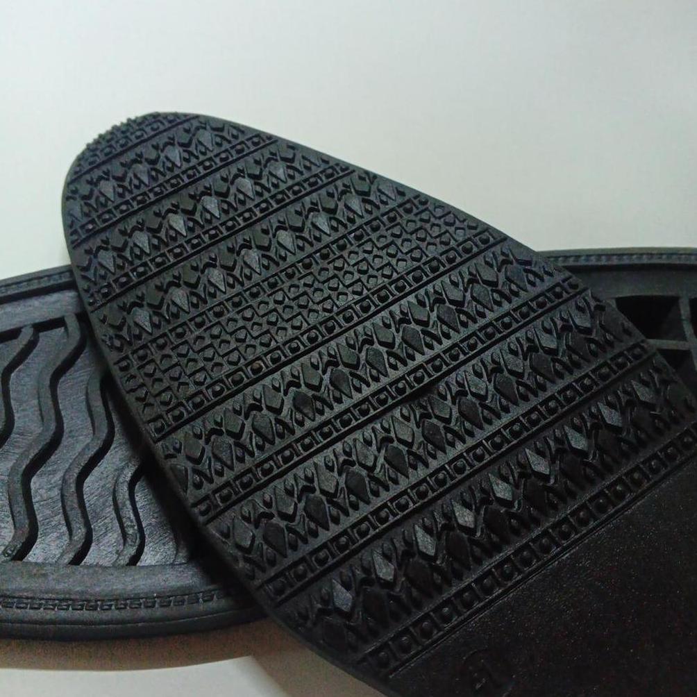 NAYELLE SOL SEPATU OUTSOLE PANTOFEL LANCIP SHOES PRIA COWOK TPR HITAM SIZE 38-43 -JEFF TERLARIS