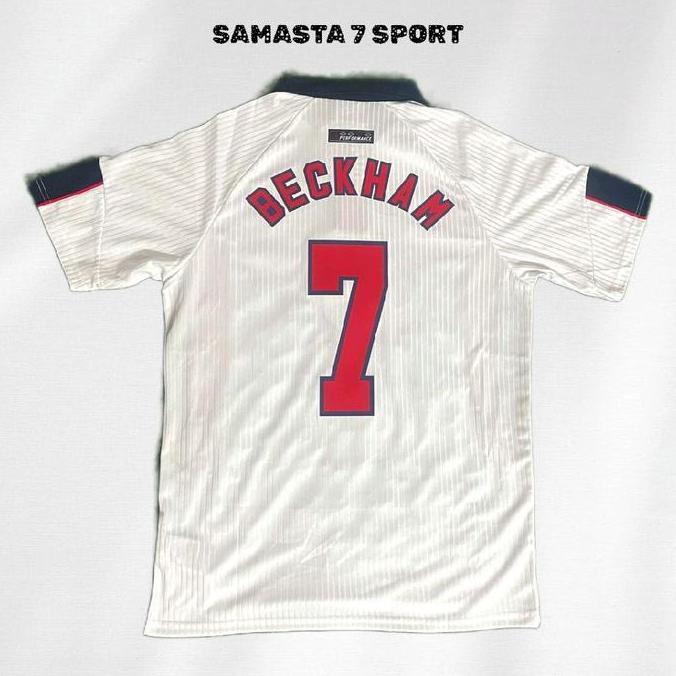 Jersey Baju Bola Retro Inggris Home 1998 Grade Ori