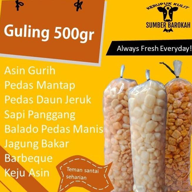 Kerupuk Kulit Sapi Matang Gram Krupuk Rambak Sapi Jangek