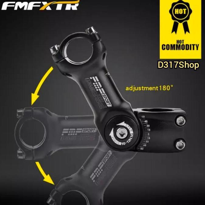 crizztophen - adjusment stem handlebar fmf xtr alluminium alloy stang sepeda mtb outdoor