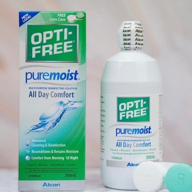TERBARU Cairan Softlens Opti-Free Pure Moist by Alcon / optifree puremoist