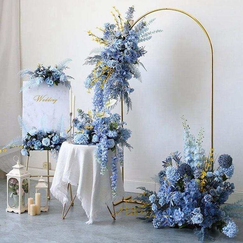 Terlaris 2.2M Standing Besi Oval Dekorasi Lamaran Dekorasi Weding Tiang Background Bisa Bongkar Pasa