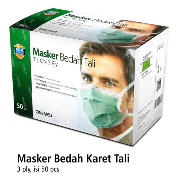 Masker Bedah Tali Onemed Masker Medis Isi 50