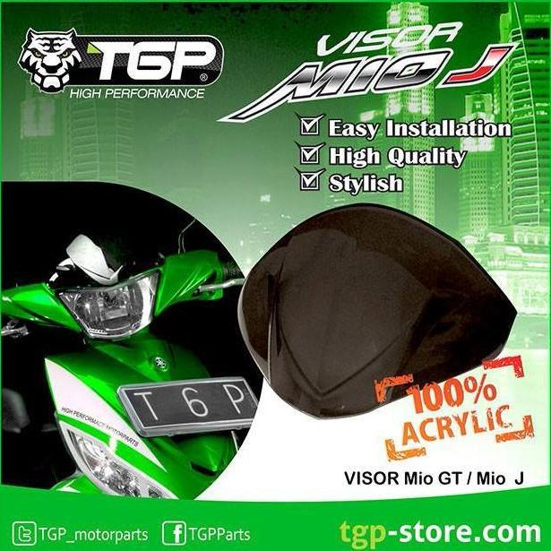 Promo VISOR YAMAHA MIO J MIO GT 115 AKSESORIS TGP HITAM ACRYLIC Diskon