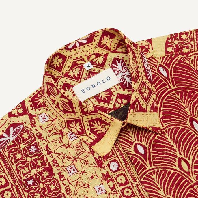 Batik, Bonolo Kemeja Batik Lengan Pendek - Genji