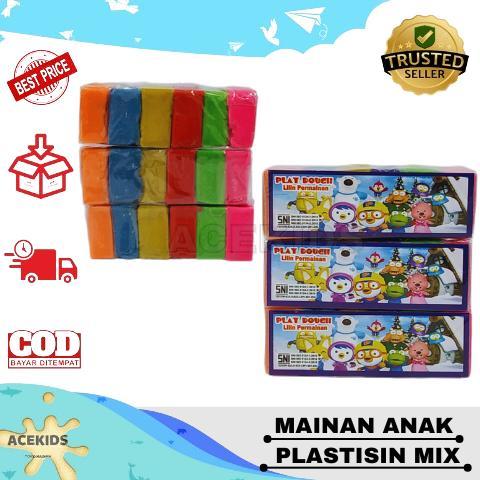 terlaris Mainan Anak Plastisin Malem Fun Doh Mix Warna Edukasi [Recomended]