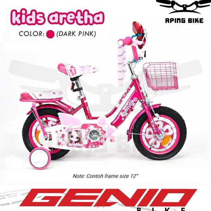 Sepeda Genio Aretha 12' 16" 18" Sepeda Anak Perempuan Sepeda Mini