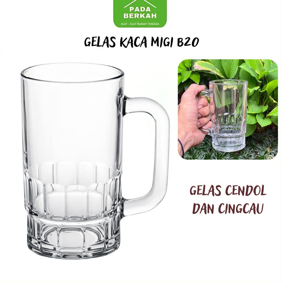 1 LUSIN Gelas Kaca Gagang Gelas Teh Gagang 325Ml B20 N Gelas MIGI Cendol Es Kelapa BISA INSTAN