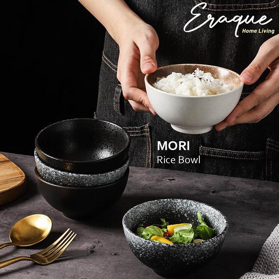 Mori Japanese Rice Bowl / Mangkok Mangkuk Nasi Sop Keramik Jepang Korea Rustic Unik Aesthetic / Japa