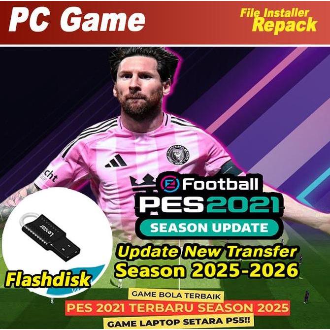 hutavia_store - flashdisk 128 gb plug n play pes 2021 game pc/laptop full update 2026 free bonus gam