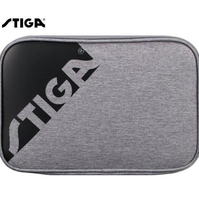 BEBAS ONGKIR - STIGA Tas Bet Pingpong Batwallet Rival Biru Silver Original Logo STIGA Sports 30x20x7