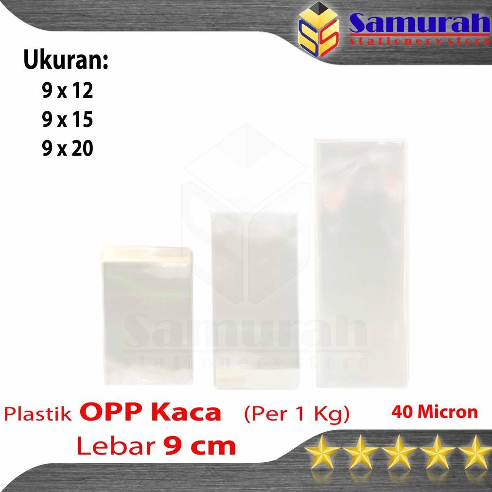 TERBARU 2026 Plastik OPP Kaca Lebar 9 x 12 cm Bening / Plastic Souvenir Ukuran 9x15 - Accesories 9X2