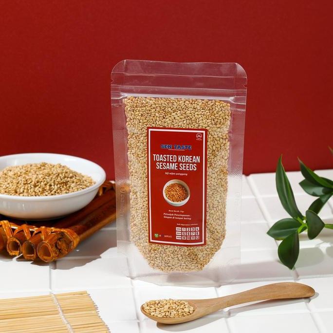 Biji Wijen Panggang Sangrai Korea Sentaste 50gr - Korean Sesame Seeds