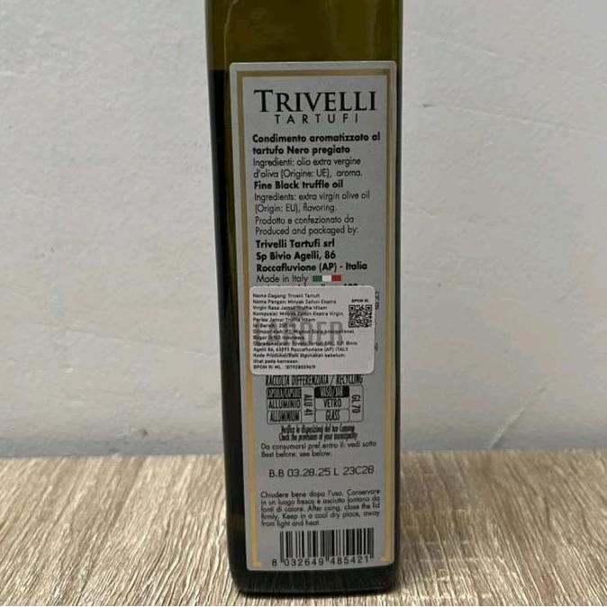 Trivelli Black Truffle Oil 250ml - Italian Truffle Hitam Extra Virgin