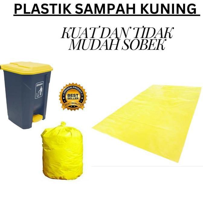 Pulito- Plastik Sampah Kuning 60X100 - Plastik Medis - Kantong Sampah Medis, Kantong Kuning