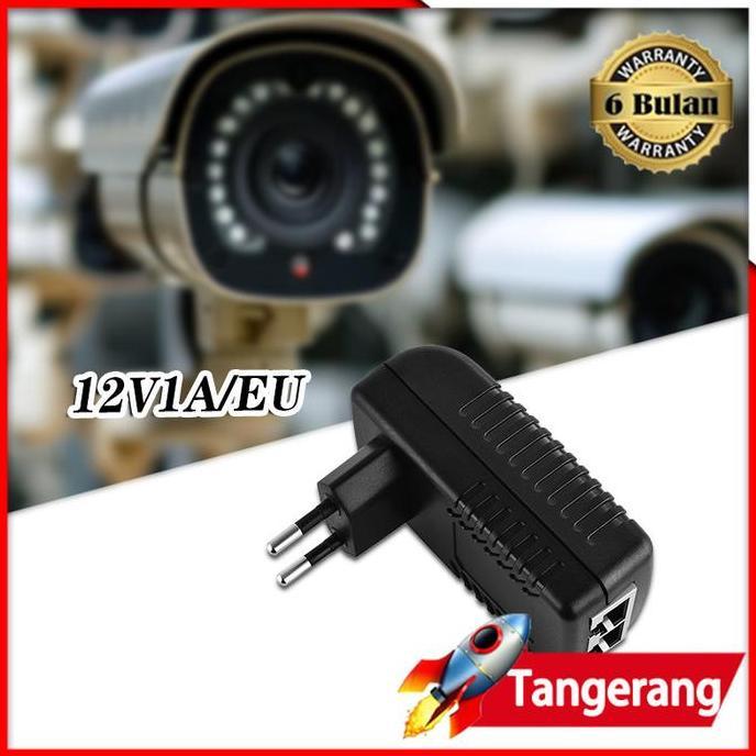 XLOGIPO Adaptor POE LAN Injector DC 12V 1A 2A EU Plug Untuk Htb Netlink Totolink Tplink Media Conver