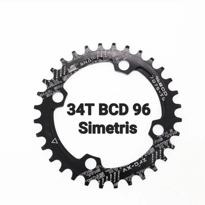Snail Chainring 34T BCD 96 Simetris Chain ring Arm Crank BCD96 32T
