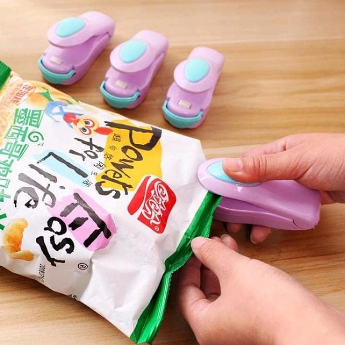 MIMUNASA Perekat Plastik Pembungkus Makanan Elektrik Mini Hand Sealer Alat Perekat Plastik Penyegel 