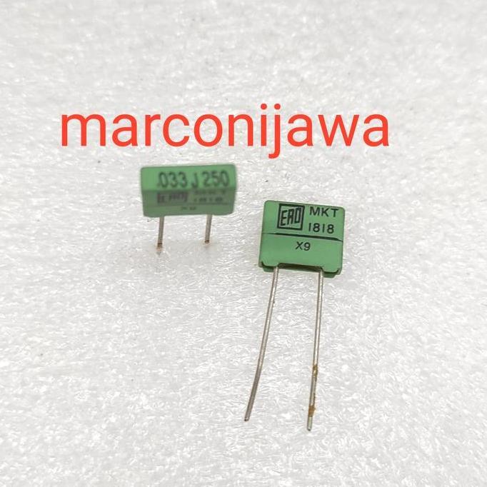 Ready cap 0,033uf 250v mkt hijau