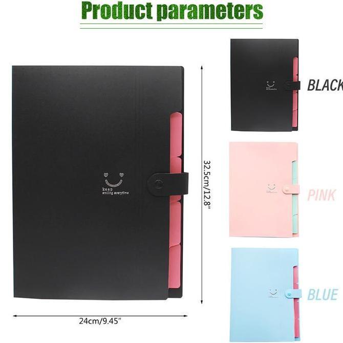 SMG Map Plastik Dokumen A4 Harmonika Anti Air Multi Layer Folder Tas File / Map Folder A4/map Keeper