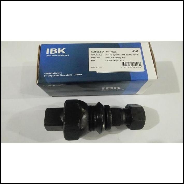 DISKON BAUT RODA HUB BOLT TRUK DUTRO DYNA HT RINO 14B BELAKANG KIRI IBK 