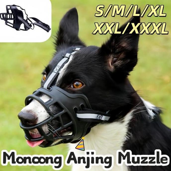 YUZABA Moncong Anjing Muzzle Penutup Mulut Anjing/Penutup Mulut Anjing Dog Muzzle Mouth Cover Pet Mu