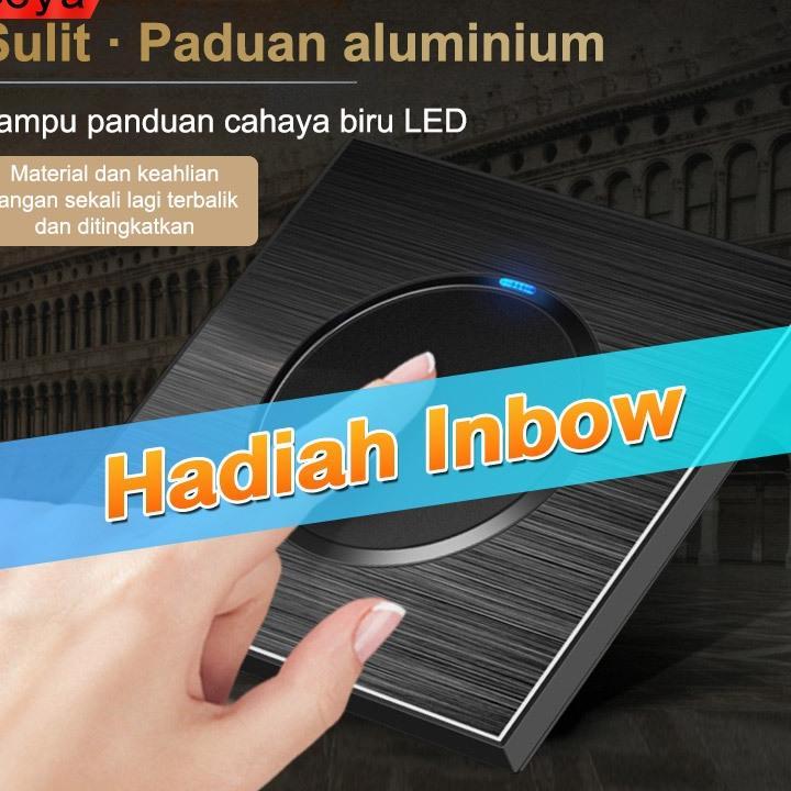 Hadiah Inbow Saklar Lampu Saklar Daya Dinding Lampu Modern Saklar Listrik Tembok Mewah Stop Kontak D