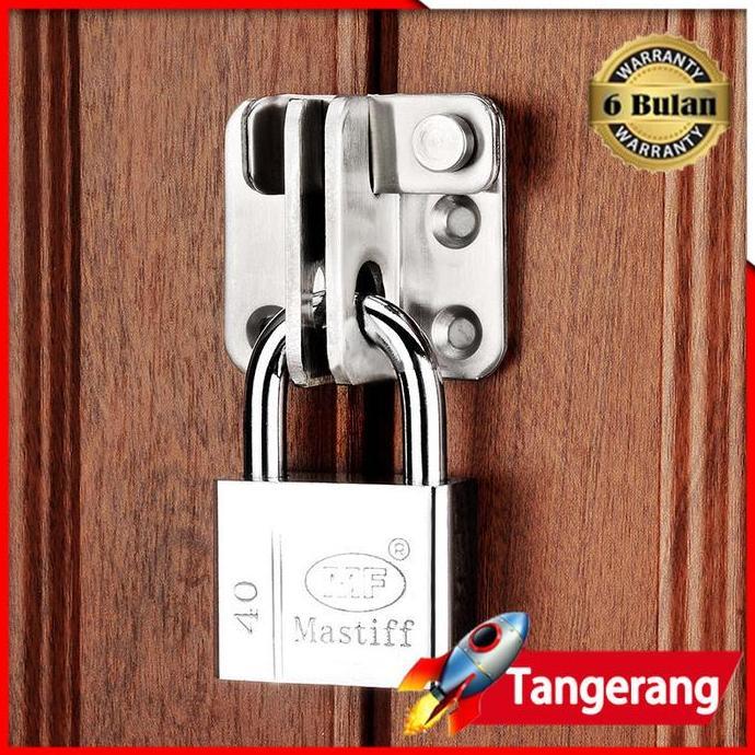 AMERZANA Gerendel Selot / Gerendel Overval / Cantolan Gembok Untuk Kunci Pintu Sliding Geser