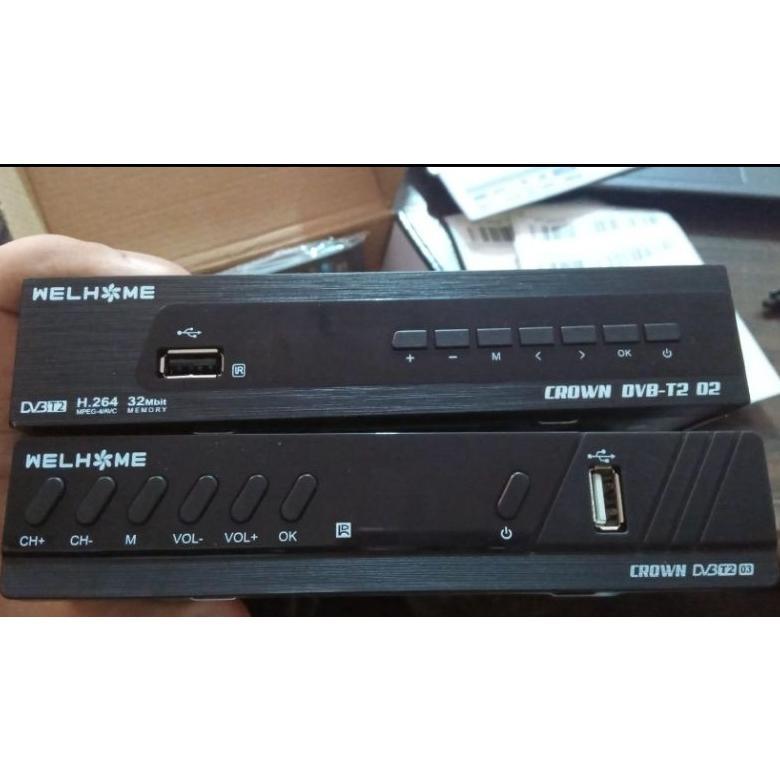 CHACHASQUARE SET TOP BOX WELHOME SET TOP BOX DVB T2 MSTAR 01 02 03 DVBT2 MURAH