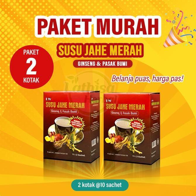 LVIKOM_ - PAKET MURAH 2 BOX SUSU JAHE MERAH GINSENG PASAK BUMI