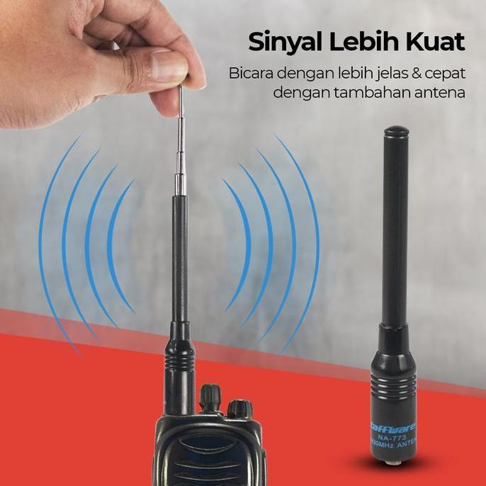 TERBARU|TERMURAH|BARU|PREMIUM|ORIGINAL|GARANSI|DISKON|PROMO TAFFWARE ANTENA SMA-F FOR BF-UV5R UV5RE 