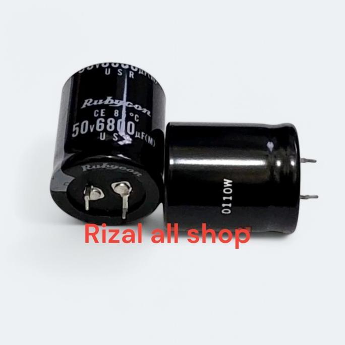 TERBARU|TERMURAH|BARU|PREMIUM|ORIGINAL|GARANSI|DISKON|PROMO ELCO 6800UF 50V RUBYCON KAPASITOR ELCO
