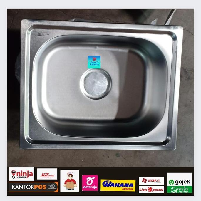 sink tempat cuci piring stainles 1 lubang / bak cuci piring stainles