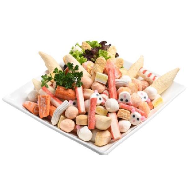 Verdura- Olahan Bakso Seafood 1 Kg / Steamboat Curah / Steamboat Bakso Ikan