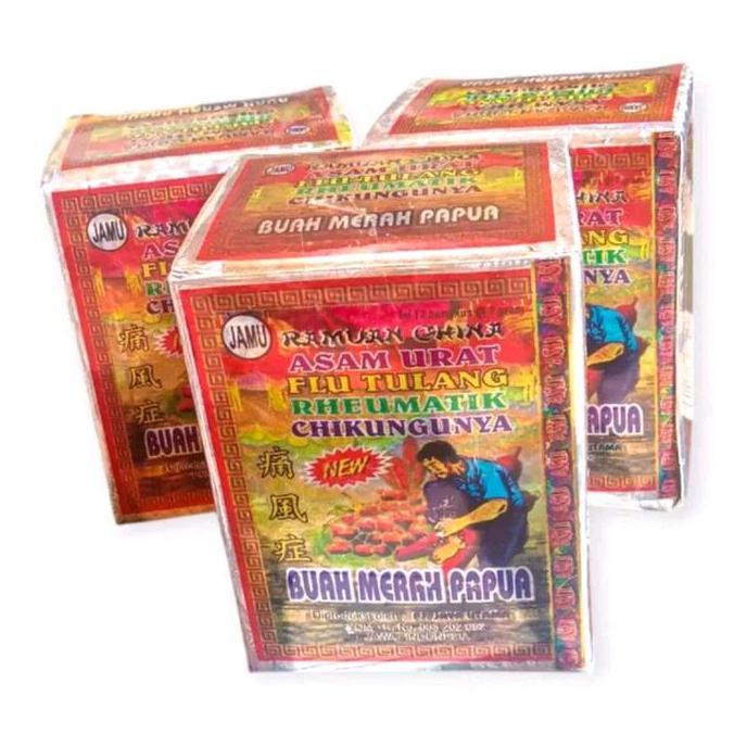 JAMU TRADISIONAL BUAH MERAH PAPUA Ramuan Chira Asam Urat Flu Tulang Rheumatik Chikungunya Terbaru