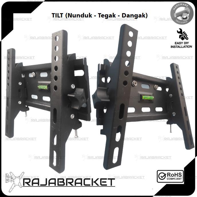 CUCI GUDANG BRACKET BRAKET BREKET TV LED 24 32 40 42 43 INCH, TILTING TV WATERPASS NUNDUK DANGAK BRA