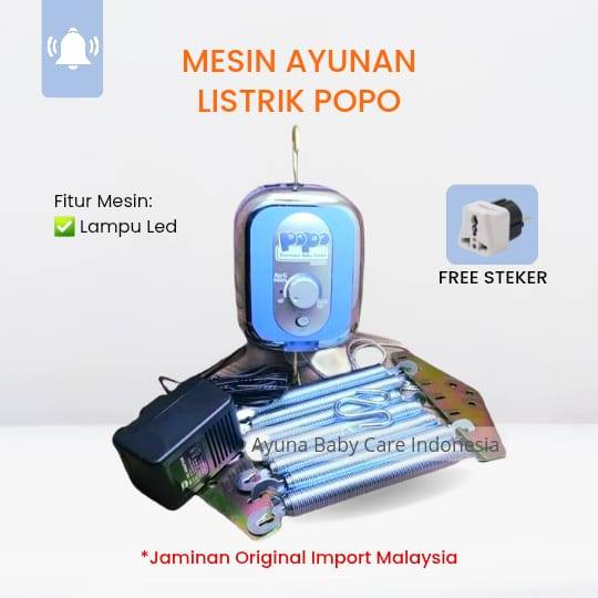 [Free Packing] MESIN AYUNAN LISTRIK BAYI POPO / Ayunan Listrik Bayi