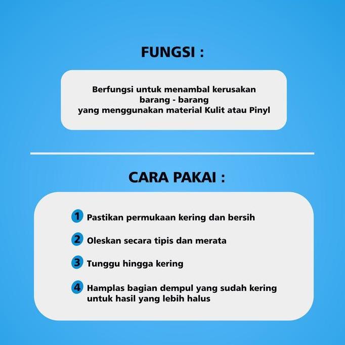 Leather Filler - Dempul Kulit - kenka Leather Filler