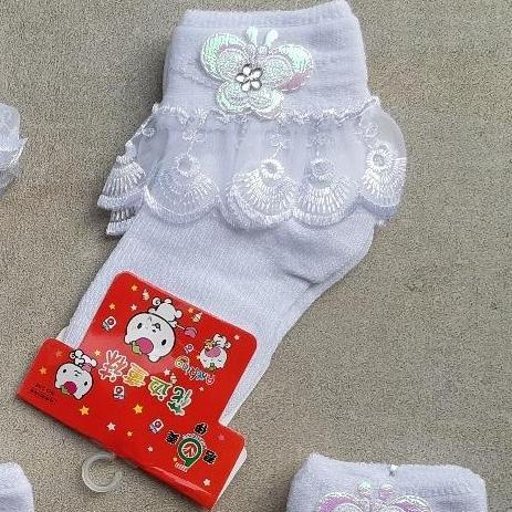 Kaos kaki renda anak, Kaos kaki bayi renda, Kaos kaki renda bayi 1 - 3