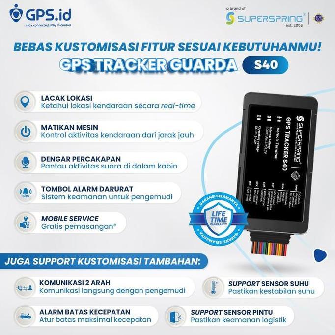 Akbar_Saerun - Gps.Id Prime Guarda S40 Gps Tracker Pelacak Kendaraan Jaringan 4G Fitur Matikan Mesin