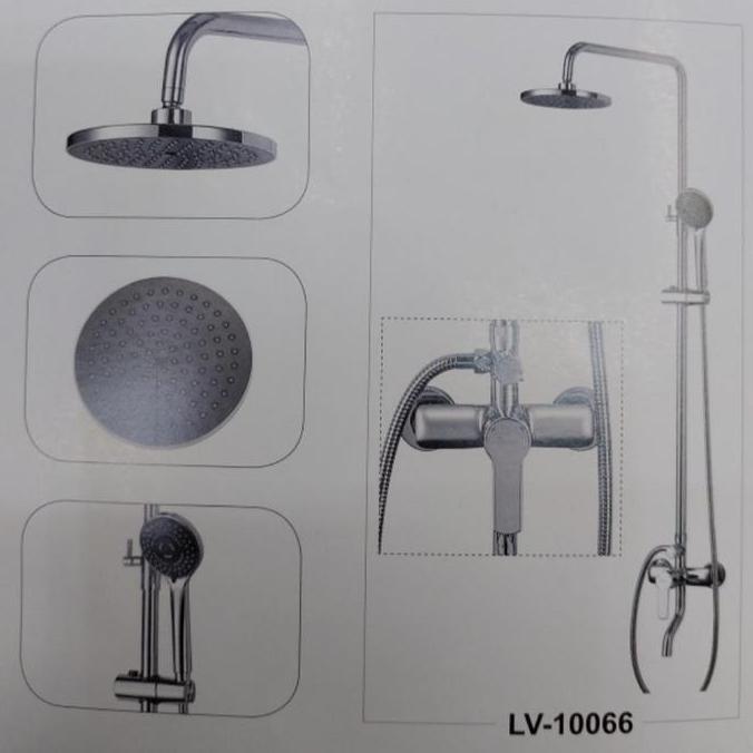 shower tiang set column set kran panas dingin lavenia lv10066 kuningan