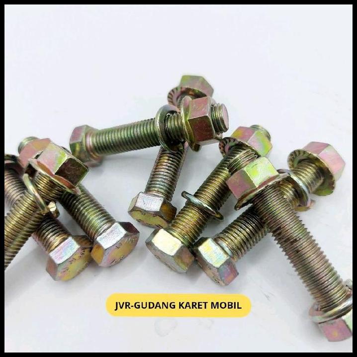 DISKON BAUT SHOCKBREAKER PANJANG 5CM DAN BAUT 7CM SET MUR TEBENG 